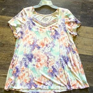 Super soft knit shirt from TORRID TIE DYE